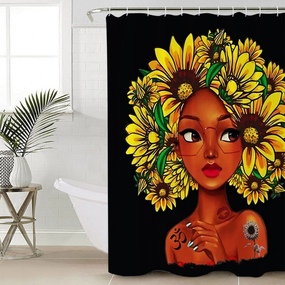 Sunflower shower curtain